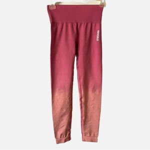 Gymshark Adapt Pink Ombré Seamless Full Length Leggings - Pink - Size Small